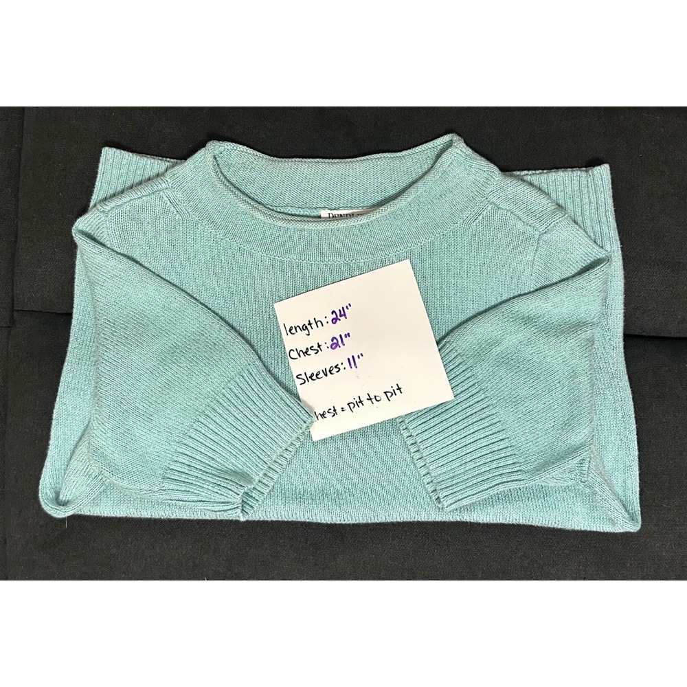 Pendleton Women's Large Blue Short Sleeve Sweater Lightweight Cotton Knit Top - Picture 3 of 5